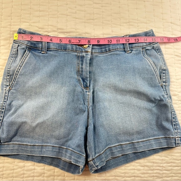 Magnolia Stretchy Sky Blue Denim Shorts - Picture 3 of 10